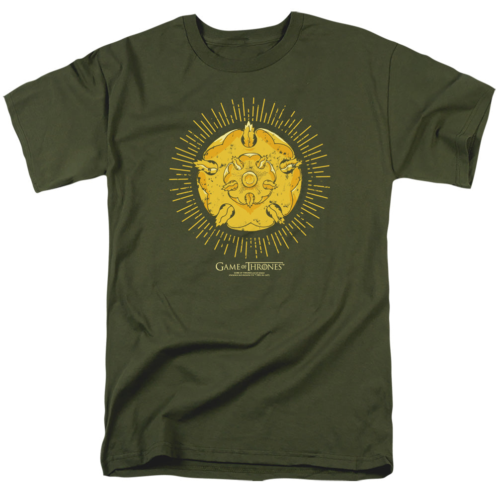 Game Of Thrones - Tyrell Burst Logo - Adult Unisex Short Sleeve T-Shirt - Green
