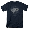 Game Of Thrones - Stark Burst Sigils - Adult Unisex Short Sleeve T-Shirt - Blue