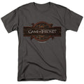 Game Of Thrones - Title Sequence Logo - Adult Unisex Short Sleeve T-Shirt - Gray