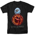 Game Of Thrones - Combined Targaryn And Stark - Adult Unisex T-Shirt - Black