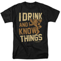 Game Of Thrones - Know Things - Adult Unisex Short Sleeve T-Shirt - Black