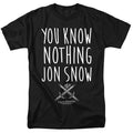 Game Of Thrones - You Know Nothing Jon Snow - Adult Unisex T-Shirt - Black