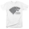 Game Of Thrones Startk Winter Is Coming On White Adult Unisex T-Shirt White