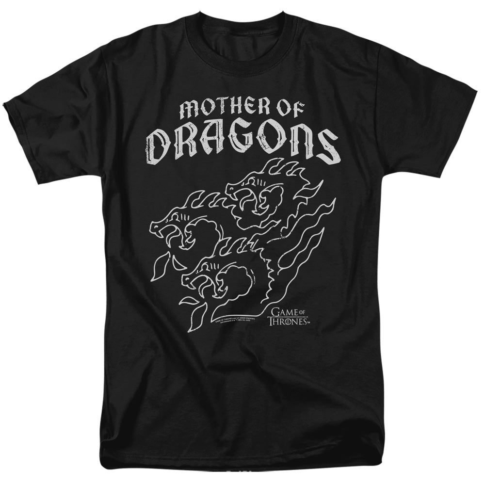 Game Of Thrones - Mother Of Dragons - Adult Unisex Short Sleeve T-Shirt - Black