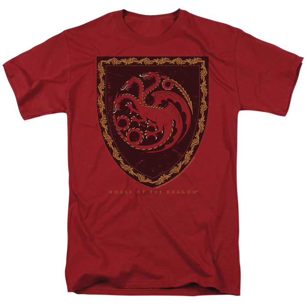 House Of The Dragon - Dragon Shield Vintage - Adult Unisex T-Shirt - Red