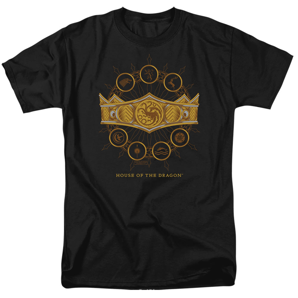 House Of The Dragon - Crown - Adult Unisex Short Sleeve T-Shirt - Black