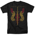 House Of The Dragon - Sword And Dragon Heads - Adult Unisex T-Shirt - Black