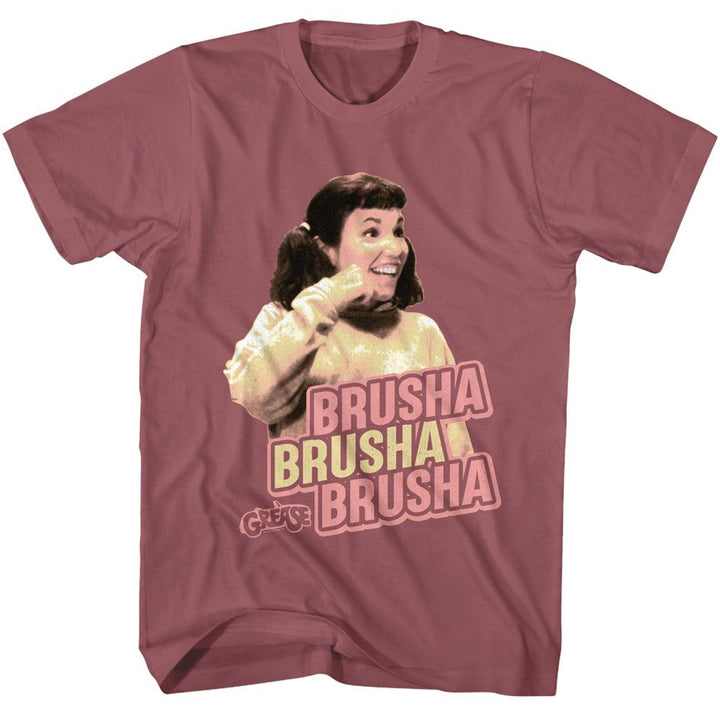 Grease - Brusha Brusha Brusha - American Classics - Adult Short Sleeve T-Shirt