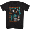 Halloween - Japanese Text And Splatter - American Classics - Solid Black Adult Short Sleeve T-Shirt