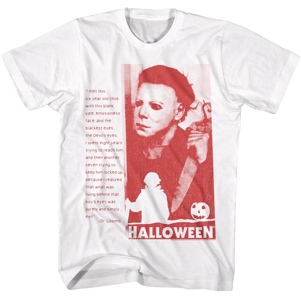 Halloween - Devils Eyes - American Classics - Solid White Adult Short Sleeve T-Shirt