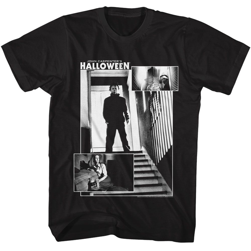 Halloween - 3 Shot - American Classics - Solid Black Adult Short Sleeve T-Shirt