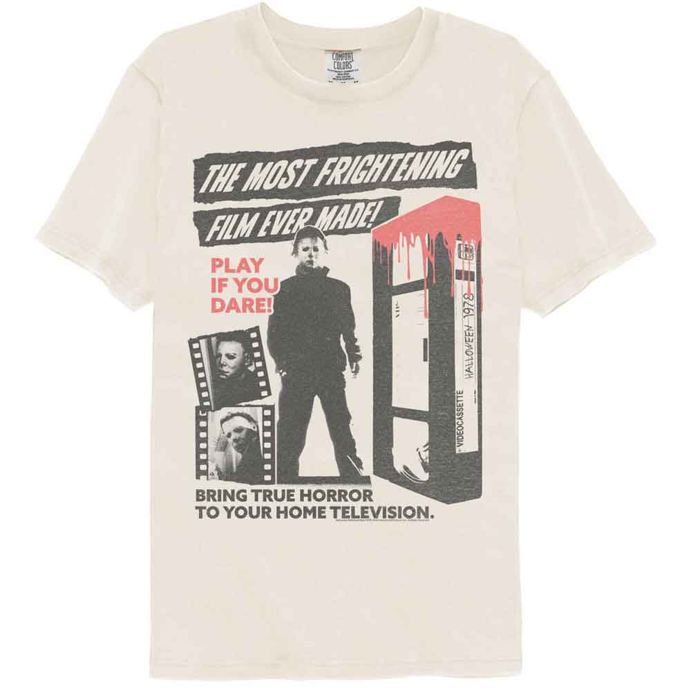 Halloween - Frightening Film - American Classics - Solid Beige Adult Short Sleeve Comfort Color T-Shirt