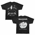 Halloween - Myers With House - Bronx Oversized Short Sleeve T-Shirt - Front & Back Print - Black