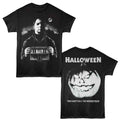 Halloween - Myers With House - 2-Sided Print Adult Short Sleeve Solid T-Shirt - Black