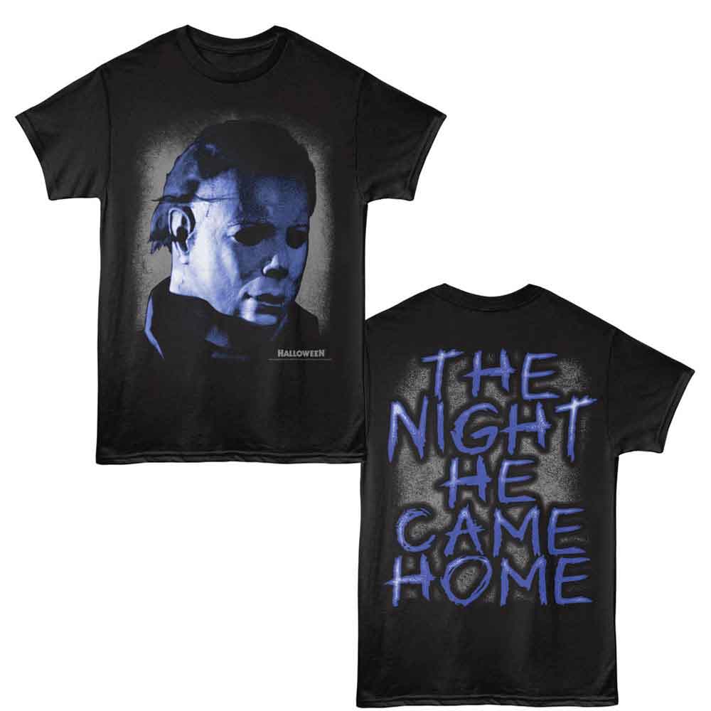 Halloween - The Night - 2-Sided Print Adult Short Sleeve Solid T-Shirt - Black
