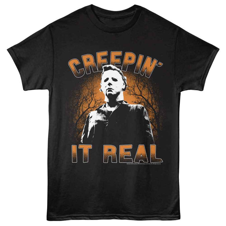 Halloween - Creepin It Real - Adult Short Sleeve T-Shirt - Black