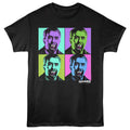Hammer - Horror Dracula Pop Art - Front Print Adult Short Sleeve Solid T-Shirt - Black