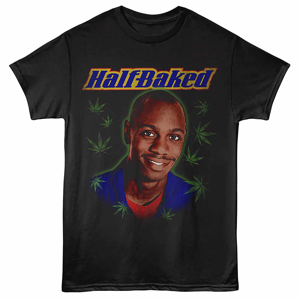 Half Baked - Thurgood Portrait - Front Print Adult Short Sleeve Solid T-Shirt - Black