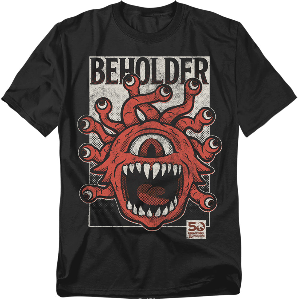Hasbro Dungeons And Dragons 50th Vintage Beholder Adult Unisex T-Shirt Black