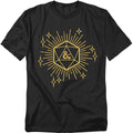 Dungeons And Dragons Year Of The Dragon Lucky D20 Adult Unisex T-Shirt Black