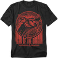 Dungeons And Dragons Year Of The Dragon Street Red Adult Unisex T-Shirt Black