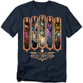 Hasbro - Magic The Gathering - The Five Houses - Adult Unisex T-Shirt - Blue