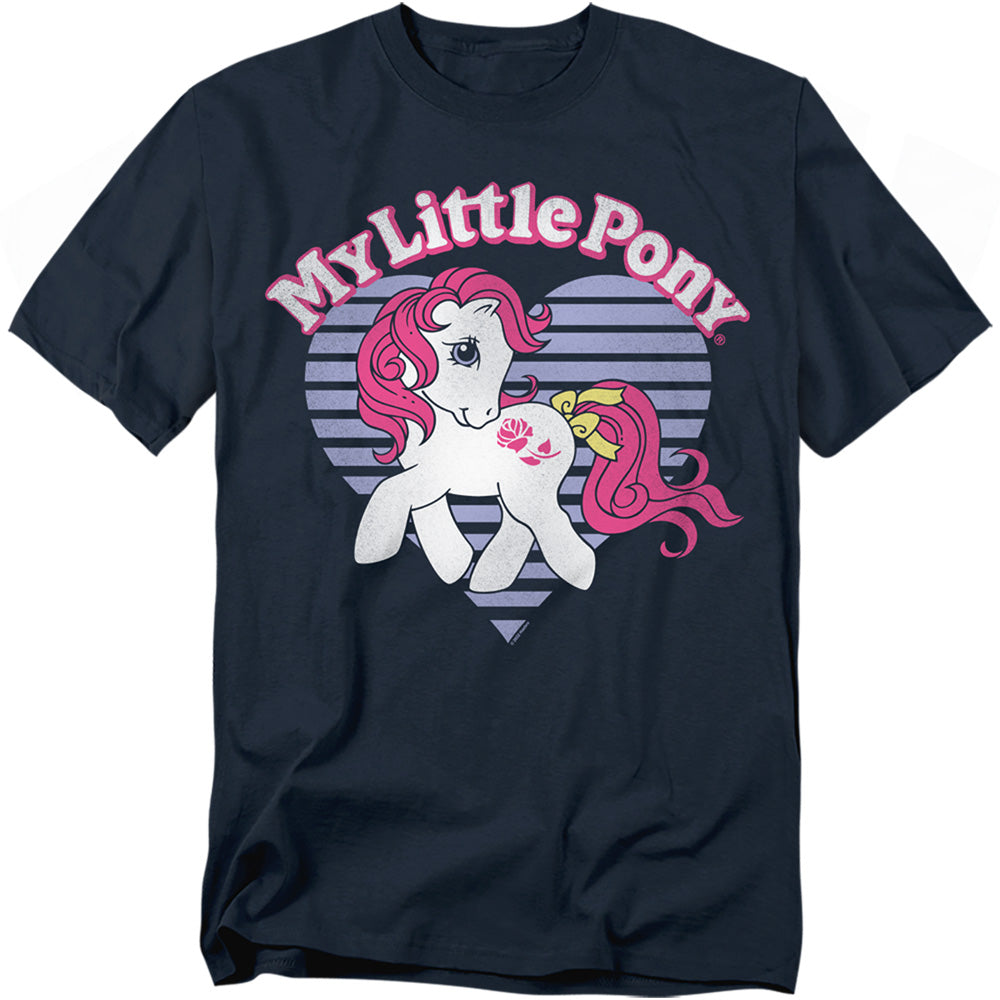 Hasbro - My Little Pony - Line Heart - Adult Unisex Short Sleeve T-Shirt - Blue