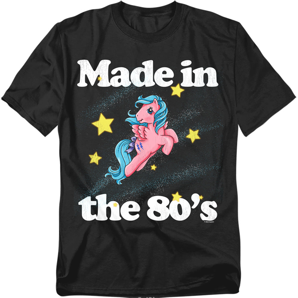 Hasbro - My Little Pony - Made In The 80's - Adult Unisex T-Shirt - Black