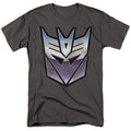 Hasbro - Transformers - Vintage Decepticon Logo - Adult Unisex T-Shirt - Gray