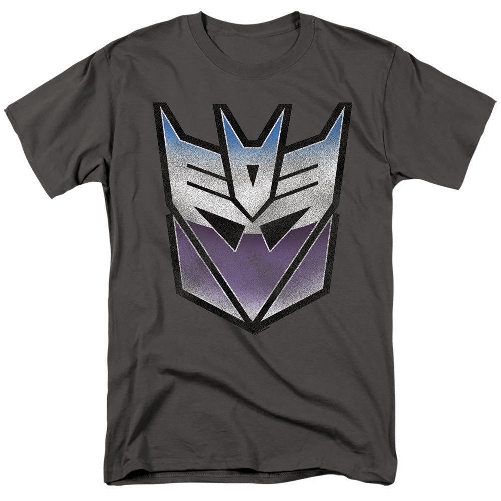 Hasbro - Transformers - Vintage Decepticon Logo - Adult Unisex T-Shirt - Gray