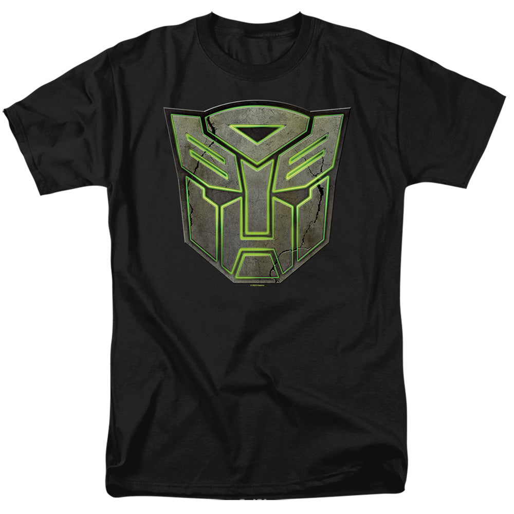 Hasbro - Transformers - Glowing Autobot Logo - Adult Unisex T-Shirt - Black