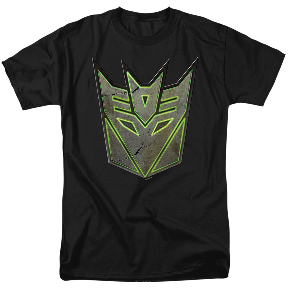 Hasbro - Transformers - Glowing Decepticon Logo - Adult Unisex T-Shirt - Black