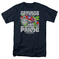 Hasbro - Transformers - Optimus Prime In Ruins - Adult Unisex T-Shirt - Blue