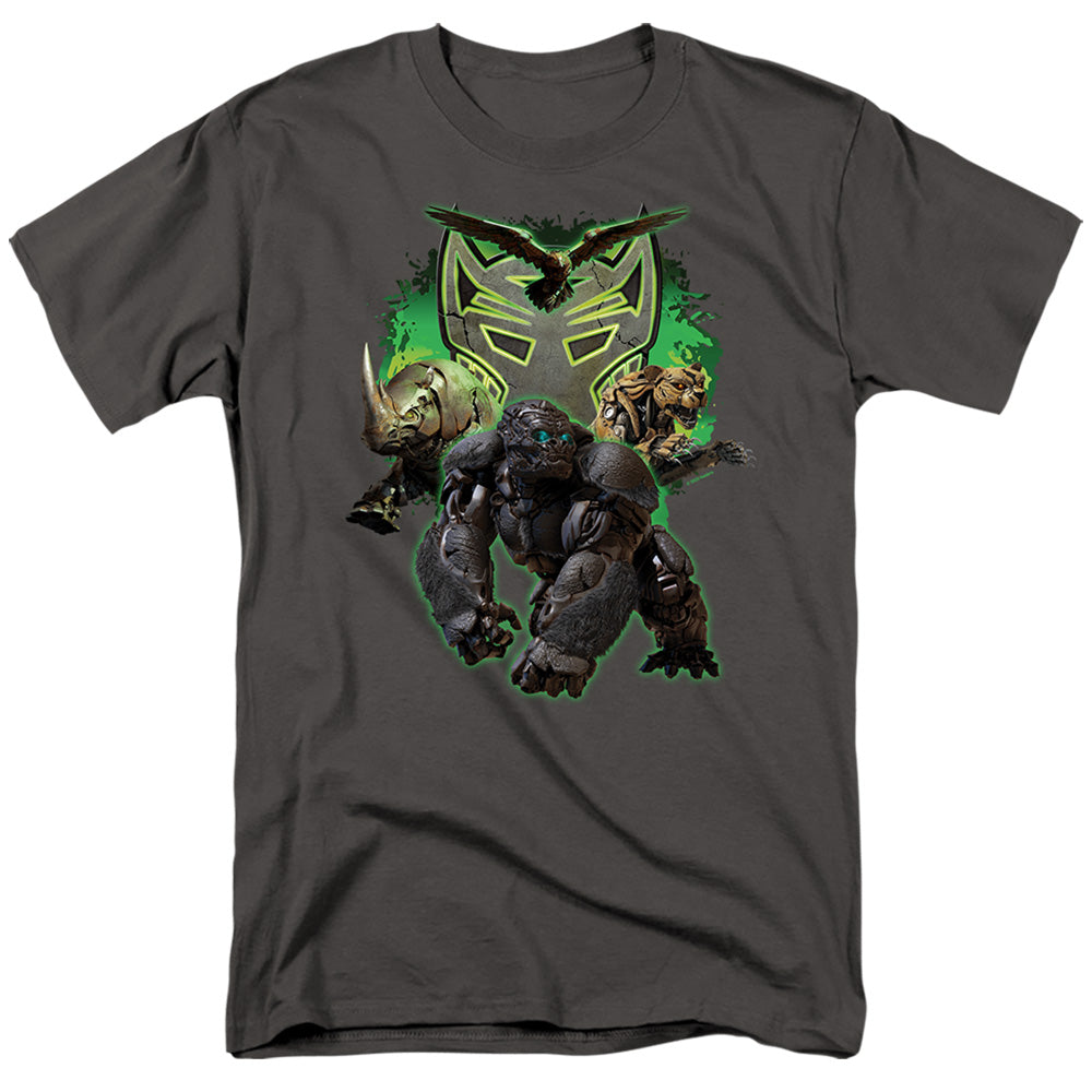Hasbro - Transformers - Maximals Attack - Adult Unisex T-Shirt - Gray