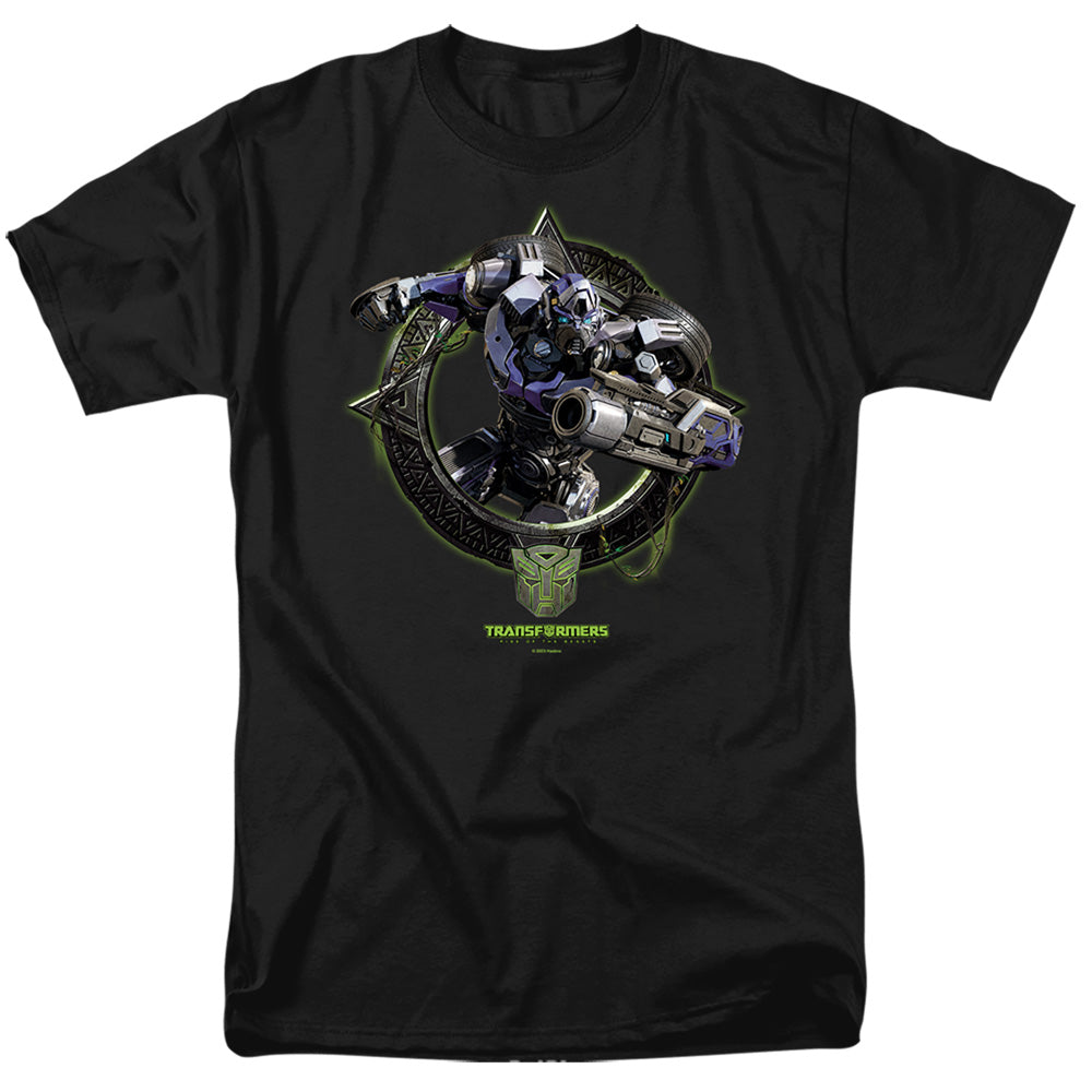 Hasbro - Transformers - Mirage Circle Frame - Adult Unisex T-Shirt - Black