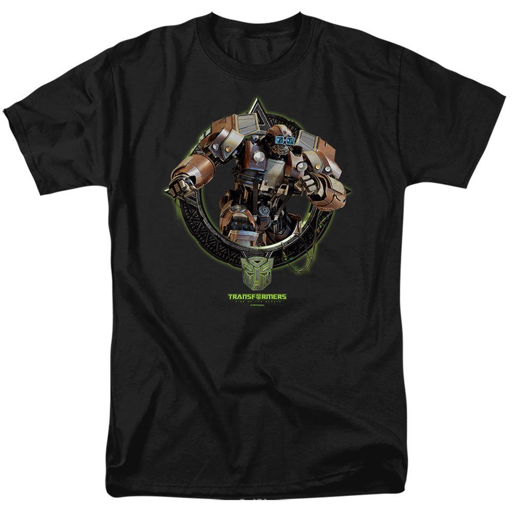 Hasbro - Transformers - Wheeljack Circle Frame - Adult Unisex T-Shirt - Black