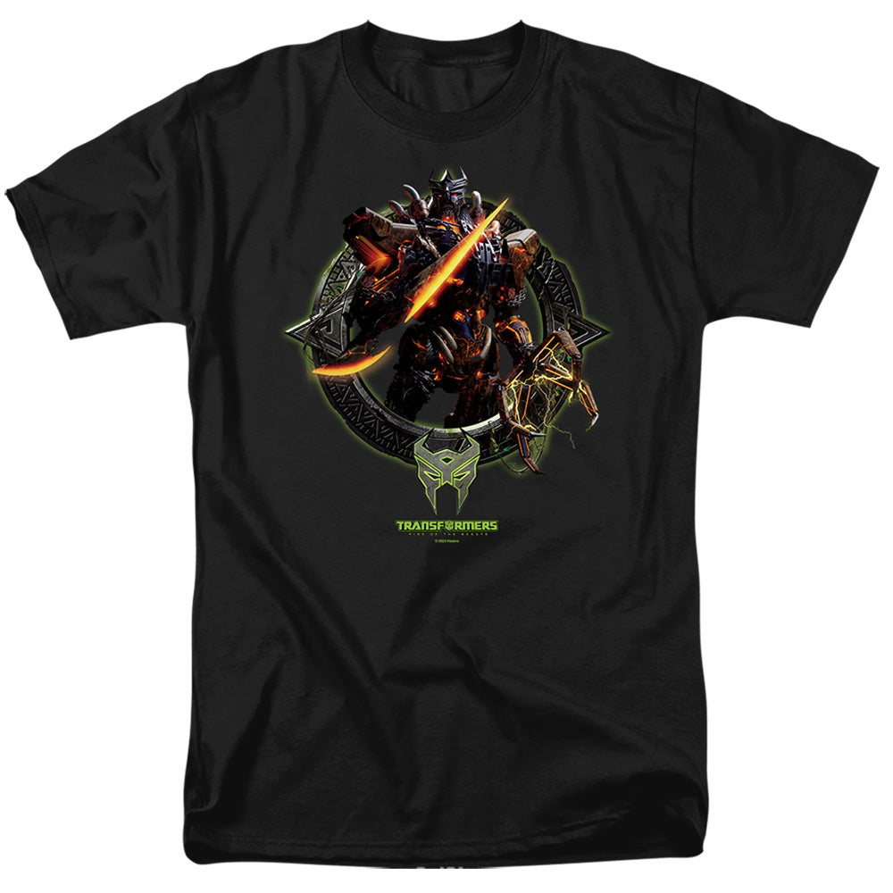 Hasbro - Transformers - Scourge Circle Frame - Adult Unisex T-Shirt - Black