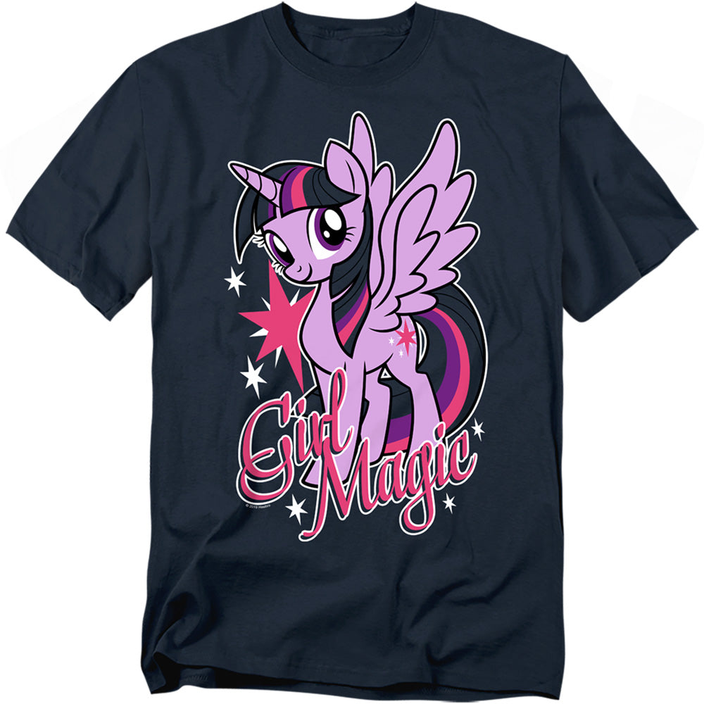 Hasbro - My Little Pony - TV Girl Magic - Adult Unisex T-Shirt - Blue