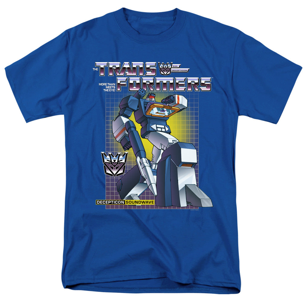 Hasbro - Transformers - Soundwave - Adult Unisex Short Sleeve T-Shirt - Blue