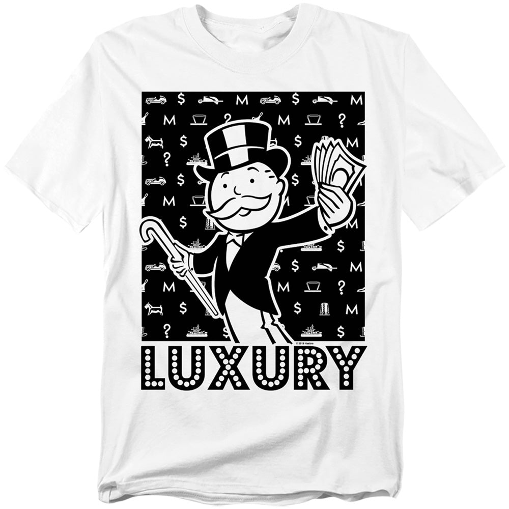 Hasbro - Monopoly - Luxury - Adult Unisex Short Sleeve T-Shirt - White