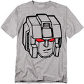Hasbro - Transformers - Starscream Head - Adult Unisex T-Shirt - Gray