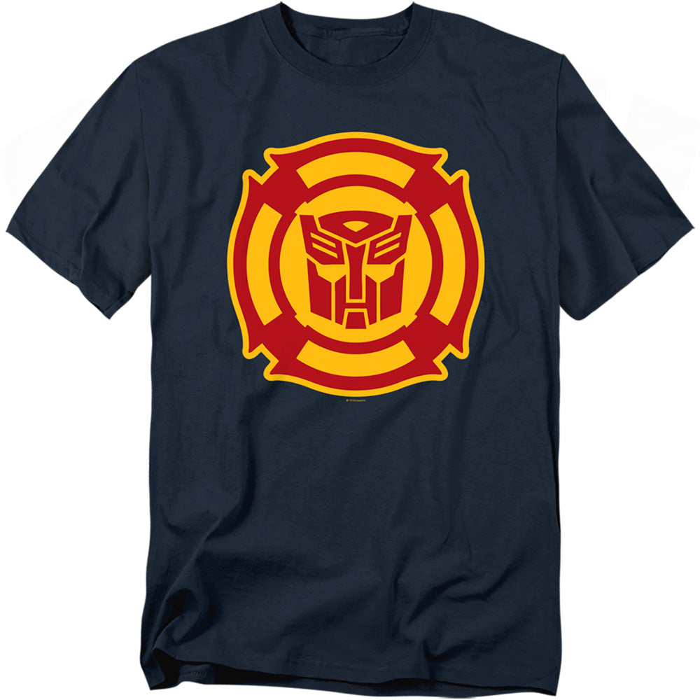 Hasbro - Transformers - Rescue Bots Logo - Adult Unisex T-Shirt - Blue