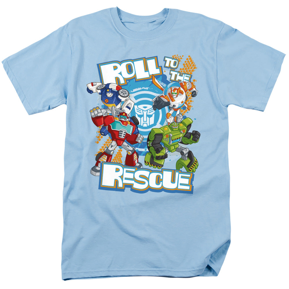 Hasbro - Transformers - Roll To The Rescue - Adult Unisex T-Shirt - Blue