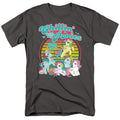 Hasbro My Little Pony Retro Chillin With My Ponies Adult Unisex T-Shirt Gray