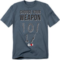 Hasbro - Clue - Choose - Adult Unisex Short Sleeve T-Shirt - Gray
