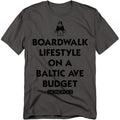 Hasbro - Monopoly - Lifestyle Vs Budget - Adult Unisex T-Shirt - Gray