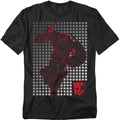 Hasbro - Transformers - Optimus Grid - Adult Unisex Short Sleeve T-Shirt - Black