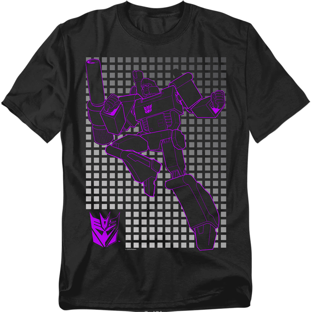 Hasbro - Transformers - Megatron Grid - Adult Unisex T-Shirt - Black