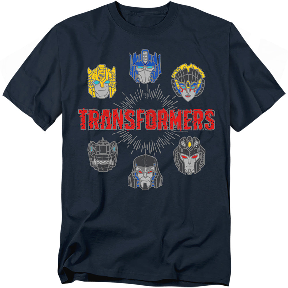 Hasbro - Transformers - Robo Halo - Adult Unisex Short Sleeve T-Shirt - Blue