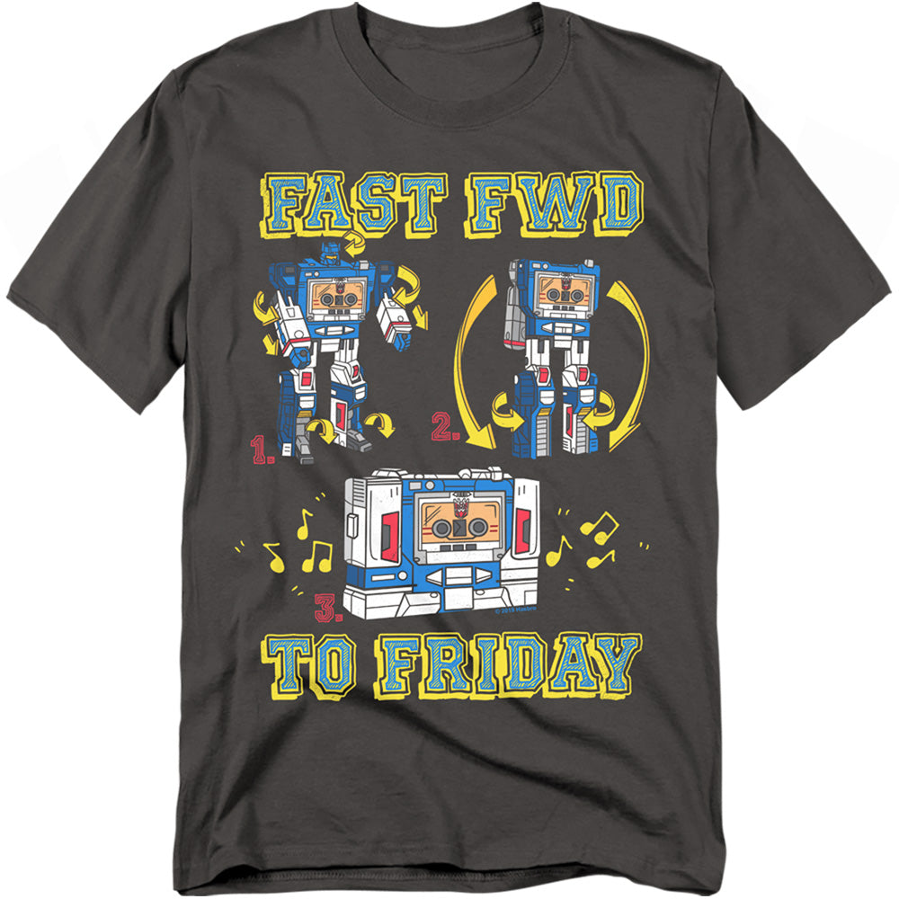 Hasbro - Transformers - Forward Friday - Adult Unisex T-Shirt - Gray